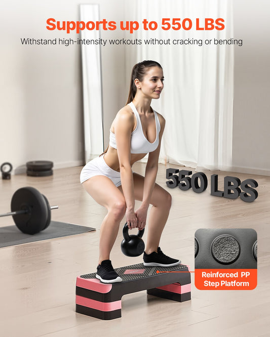 Adjustable Aerobic Step Platform 28 Inch