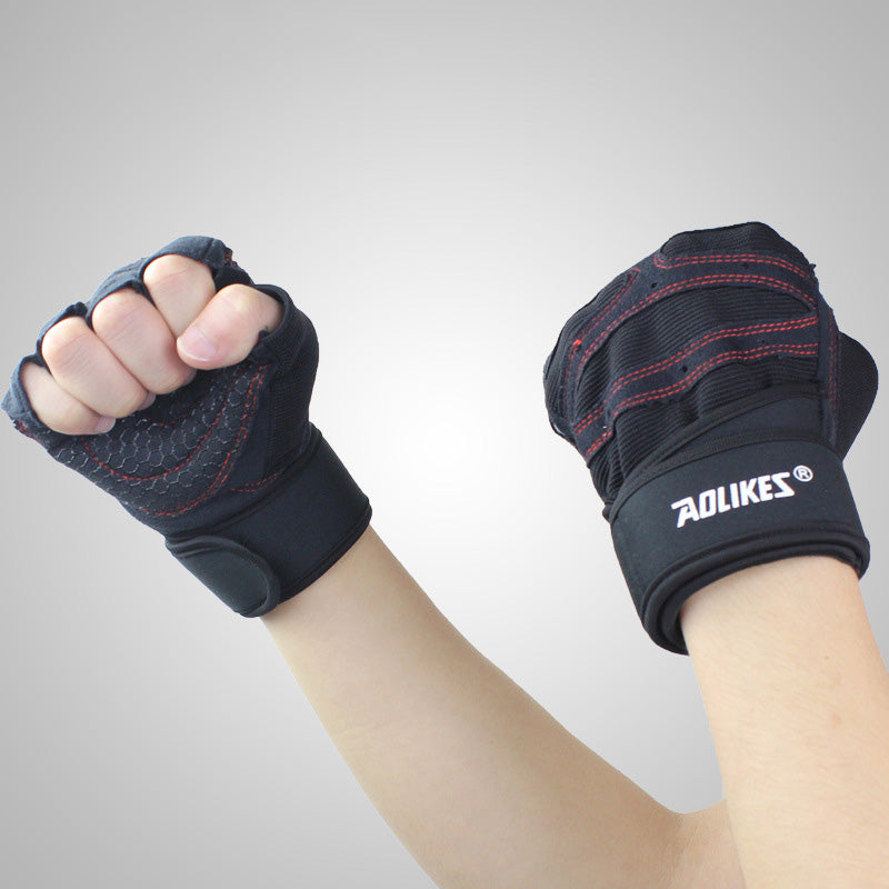Non-Slip Half-Finger for Weightlifting