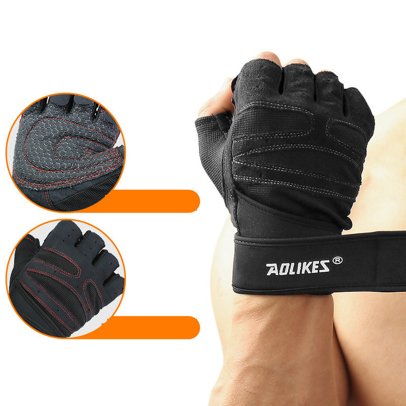 Non-Slip Half-Finger for Weightlifting