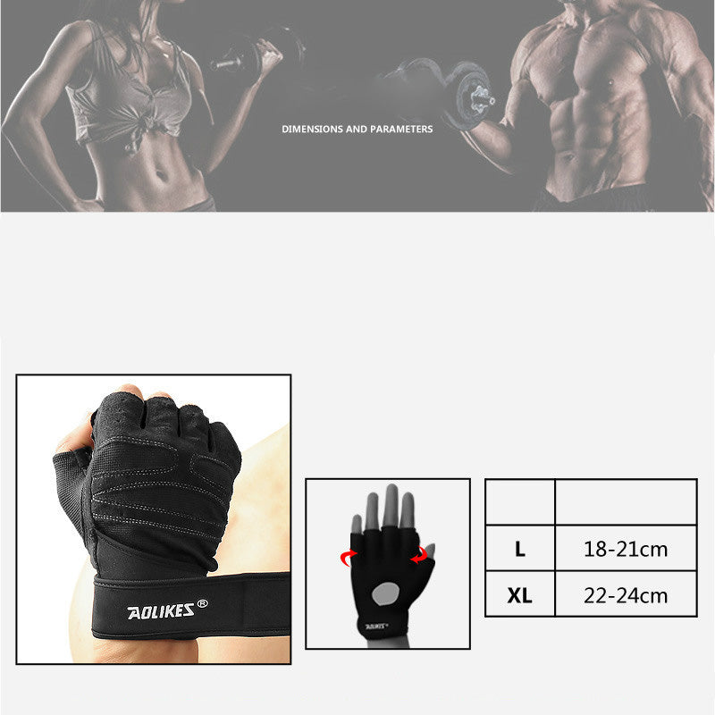 Non-Slip Half-Finger for Weightlifting