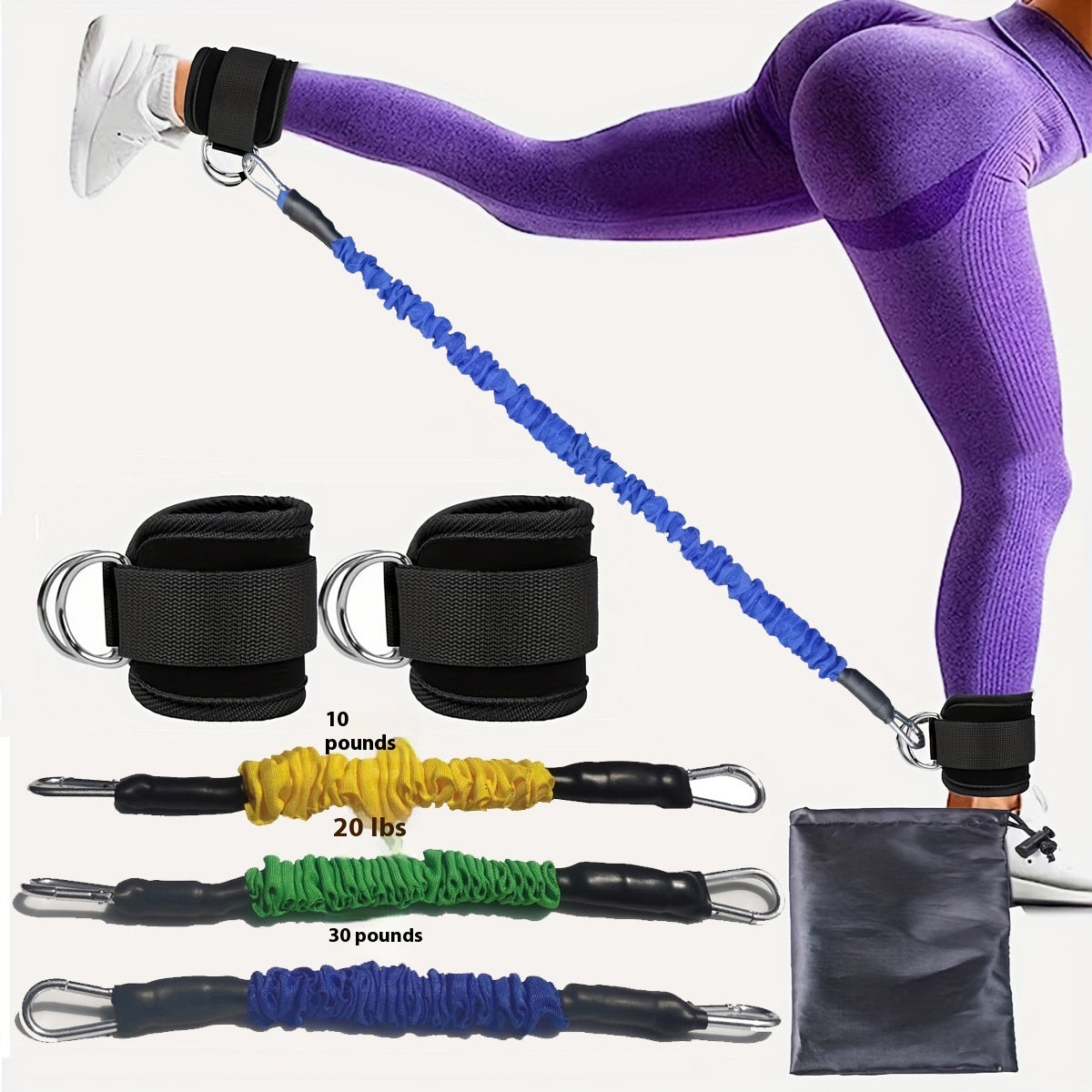 Hip and Leg Resistance Bands