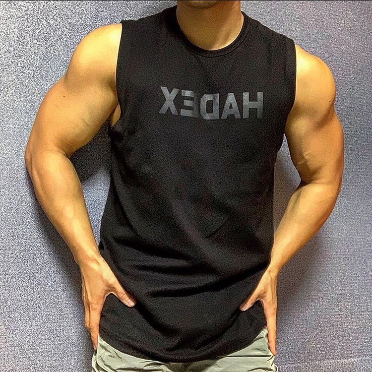 Cotton Sleeveless Gym Tank For Men
