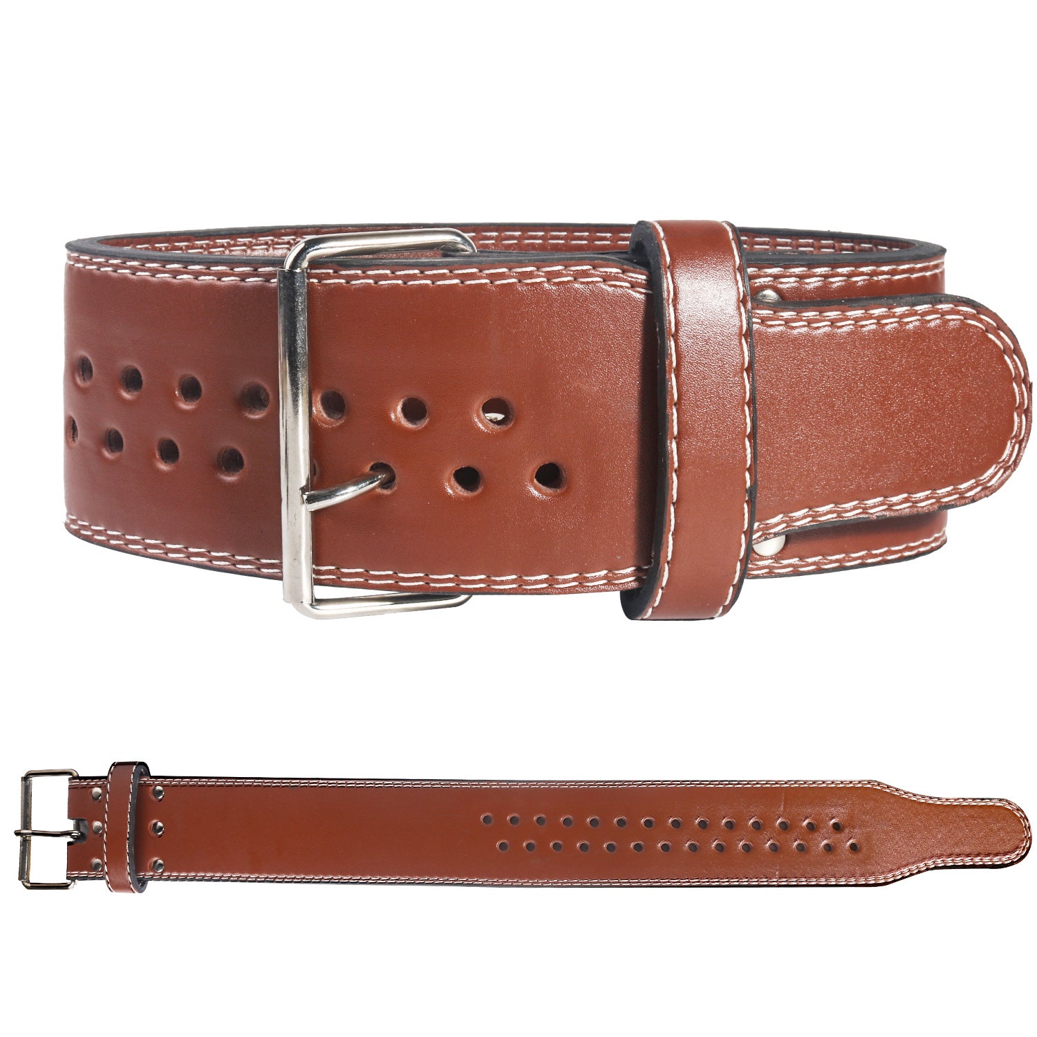 Leather Weightlifting Belt Gym Support