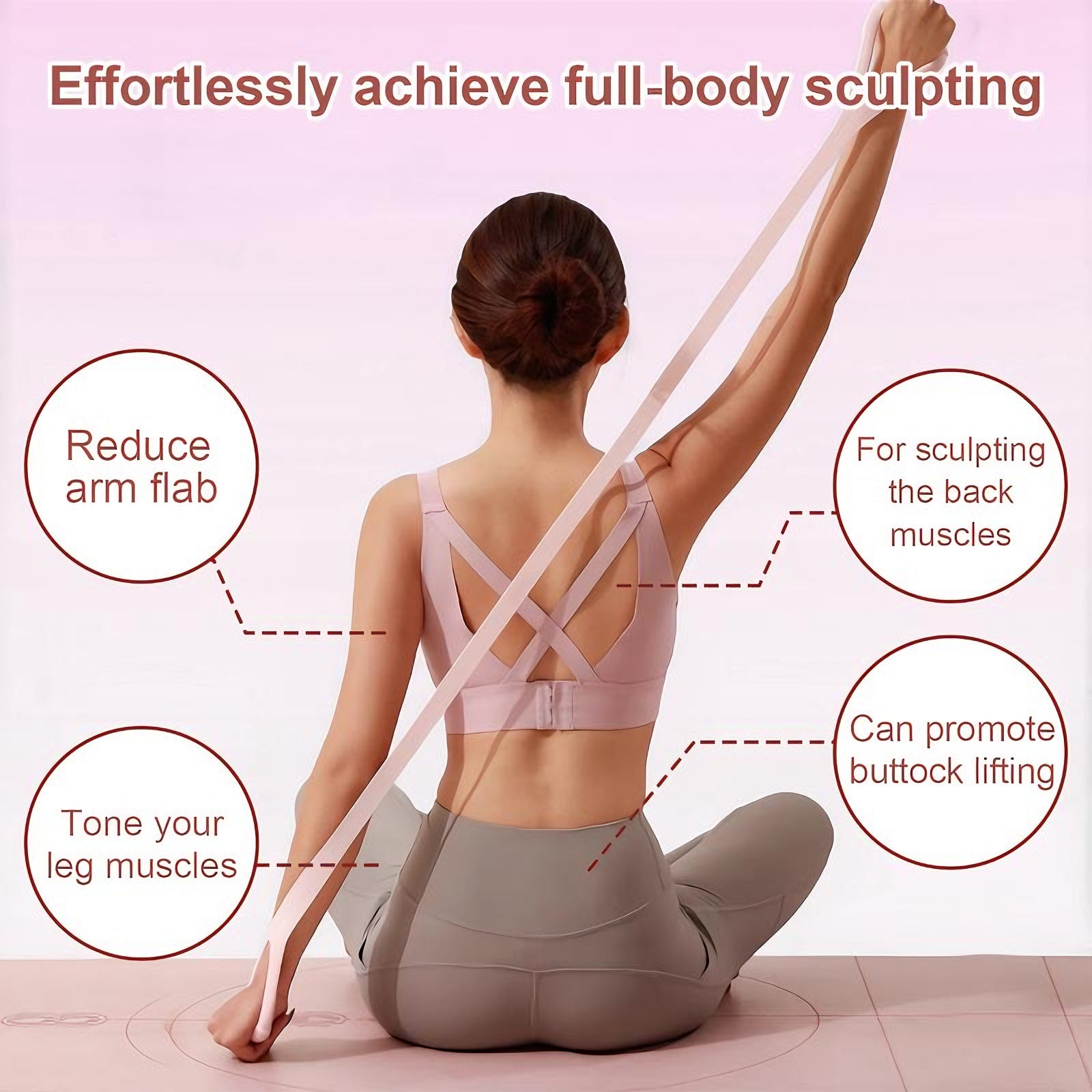 Silicone Yoga Resistance Stretch Band