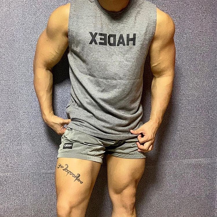 Cotton Sleeveless Gym Tank For Men