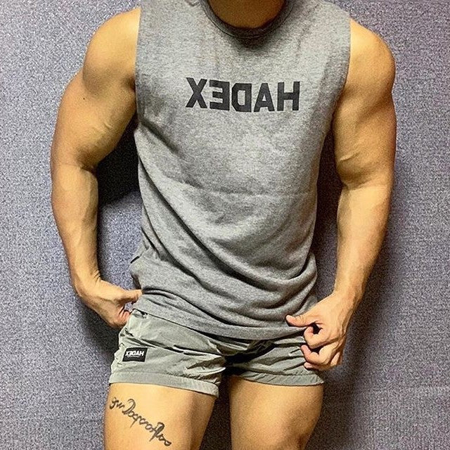 Cotton Sleeveless Gym Tank For Men